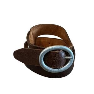 The Buckle Womens Leather Belt Size Medium Italian Western Boho Cowboy Southwest